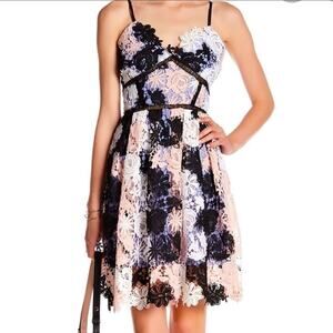 NWT Romeo & Juliet Couture Floral Lace Dress Sz M Babydoll Coquette Y2K Romantic